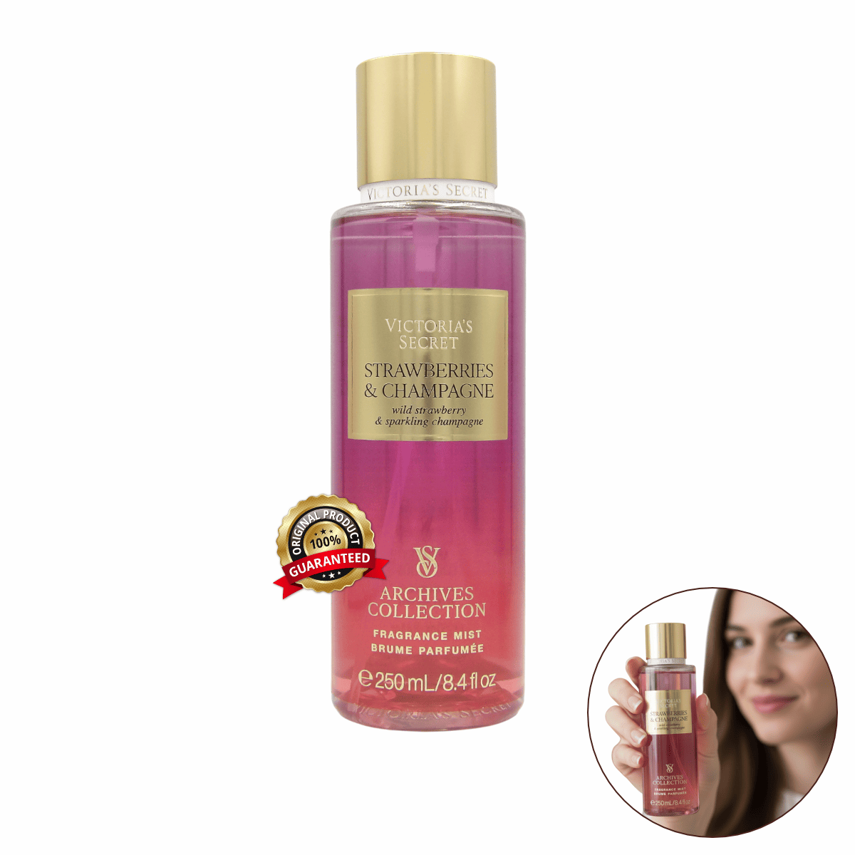 Body Splash Victoria´s Secret STRAWBERRY & CHAMPAGNE 250ml Original Importado EUA